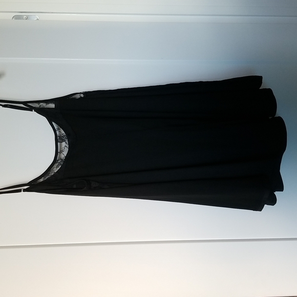 Ekouaer Black Jersey Lace Top Slip Lingerie Size L - Picture 8 of 12